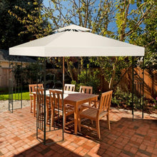 Load image into Gallery viewer, 10&#39; x 10&#39; 2-Tier 3 Colors Patio Canopy Top Replacement Cover-Beige
