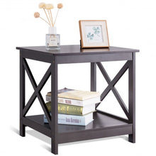 Load image into Gallery viewer, X-Design Display Accent Sofa Side Nightstand Table-Brown
