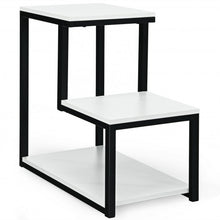 Load image into Gallery viewer, 3-Tier Sofa Side Table Night Stand-White
