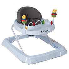 Load image into Gallery viewer, Adjustable Height Removable Folding Portable Baby Walker-Gray
