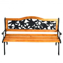 Load image into Gallery viewer, Park Garden Iron Hardwood Furniture Bench Porch Path Chair
