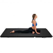 Load image into Gallery viewer, 6&#39; x 4&#39; Tri-Fold Gymnastics Mat Thick Folding Panel-Black
