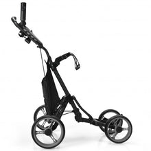 Load image into Gallery viewer, Lightweight Foldable Collapsible 4 Wheels Golf Push Cart-Gray
