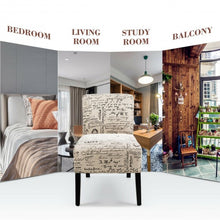 Load image into Gallery viewer, Set of 2 Armless Letter Print Single Sofa Chair
