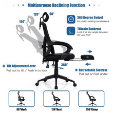 Load image into Gallery viewer, High Back Office Recliner Chair with Adjustable Headrest and Footrest
