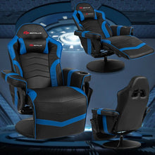 Load image into Gallery viewer, Ergonomic High Back Massage Gaming Chair with Pillow-Blue
