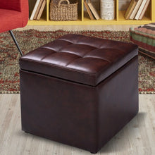 Load image into Gallery viewer, Ottoman Pouffe Storage Box Lounge Seat Footstools
