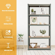 Load image into Gallery viewer, 35.5&quot; x 71&quot; Adjustable 5-Layer 2000 lbs Capacity Tool Shelf -Gray
