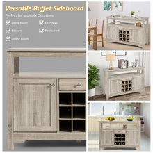 Load image into Gallery viewer, Buffet Server Sideboard Wine Cabinet Console-Gray
