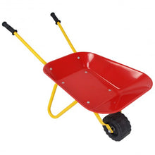 Load image into Gallery viewer, Outdoor Garden Backyard Play Toy Kids Metal Wheelbarrow-Red
