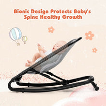 Load image into Gallery viewer, 2-in-1 Adjustable Baby Bouncer and Rocker-Gray
