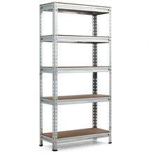 Load image into Gallery viewer, 5-Tier Steel Shelving Unit Storage Shelves Heavy Duty Storage Rack-Silver
