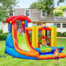 Load image into Gallery viewer, Kid Inflatable Bounce House Water Slide Castle with Blower
