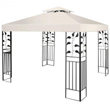 Load image into Gallery viewer, 10&#39; x 10&#39; 2-Tier 3 Colors Patio Canopy Top Replacement Cover-Beige
