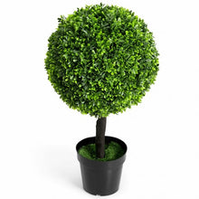 Load image into Gallery viewer, 24&quot; Artificial Boxwood Topiary Decorative Ball Tree
