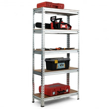 Load image into Gallery viewer, 5-Tier Steel Shelving Unit Storage Shelves Heavy Duty Storage Rack-Silver
