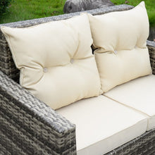 Load image into Gallery viewer, 4 pcs Patio Rattan Cushioned Sofa
