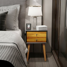 Load image into Gallery viewer, Nightstand Wooden End Table Bedside Table
