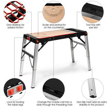 Load image into Gallery viewer, 5 in 1 Multipurpose Folding Workbench Portable Scaffold Carrier
