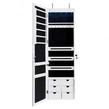 Load image into Gallery viewer, 5 LEDs Mirror Jewelry Armoire Wall Door Mounted-White
