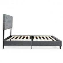 Load image into Gallery viewer, Full Size Upholstered Panel Bed With Linen Panel
