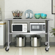 Load image into Gallery viewer, NSF Stainless Steel Commercial Kitchen Prep &amp; Work Table
