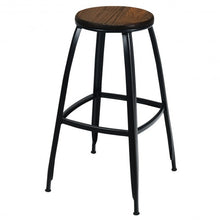 Load image into Gallery viewer, 30" Set of 2 Industrial Height Bar Stools
