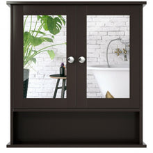 Load image into Gallery viewer, Bathroom Wall Mount Mirror Cabinet Organizer-Brown
