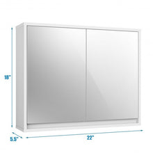 Load image into Gallery viewer, Wall Mounted Bathroom Cabinet Double Mirror Door Shelf
