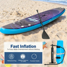 Load image into Gallery viewer, 11&#39; Inflatable Stand Up Paddle Board Surfboard with Bag Aluminum Paddle Pump-M
