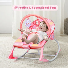 Load image into Gallery viewer, Adjustable Toddler Swing Bouncer &amp; Rocker-Pink
