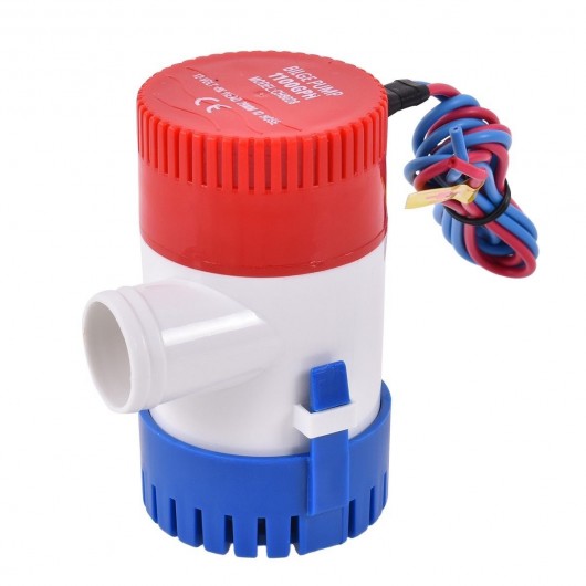 12 V 1100 GPH Electric Bilge Pump Marine Boat Submersible