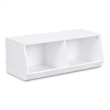 Load image into Gallery viewer, Kids Flexible Stackable Toy Box Organizer Storage Cabinet

