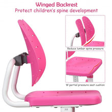 Load image into Gallery viewer, Height Adjustable Kids Study Desk and Chair Set-Pink
