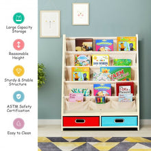 Load image into Gallery viewer, Kids Book and Toys Organizer Shelves-Beige
