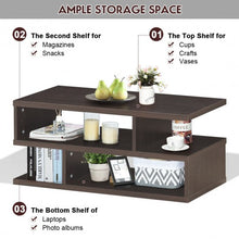Load image into Gallery viewer, 3-tier Rectangular Modern Console Table Coffee Table
