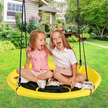 Load image into Gallery viewer, 40 inch Nest Tree Outdoor Round Swing-Yellow
