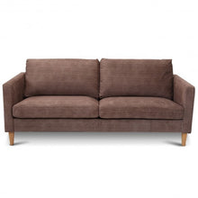 Load image into Gallery viewer, Upholstered Modern Fabric Love Seat Sofa-Coffee
