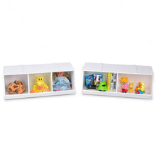 Load image into Gallery viewer, Kids Flexible Stackable Toy Box Organizer Storage Cabinet
