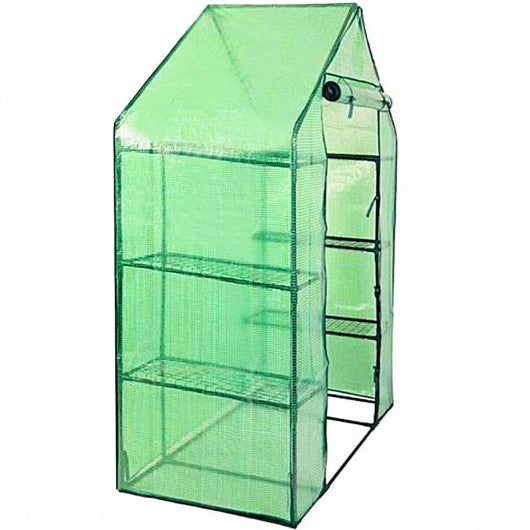 Portable Mini Outdoor Walk-in 4 Shelves Greenhouse