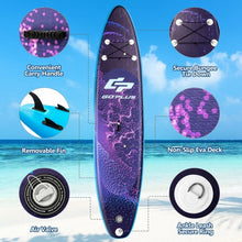 Load image into Gallery viewer, 11&#39; Inflatable Stand Up Paddle Board Surfboard with Bag Aluminum Paddle Pump-M
