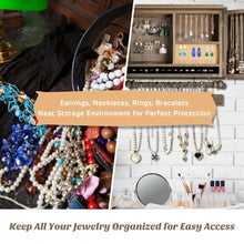 Load image into Gallery viewer, Vintage Wood Wall Mounted Jewelry Organizer Barndoor Decor Jewelry Holder Box
