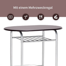 Load image into Gallery viewer, 3 Pcs Home Bistro Table and 2 Chairs Dining Set-Coffee
