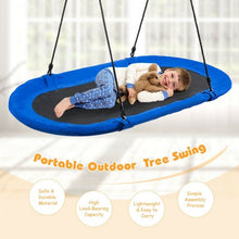 Load image into Gallery viewer, 60&quot; Saucer Surf Outdoor Adjustable Swing Set-Blue+Black
