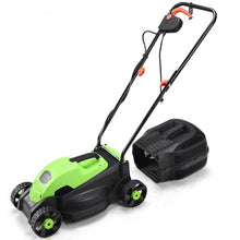 Load image into Gallery viewer, 14&quot; Electric Push Lawn Corded Mower with Grass Bag-Green

