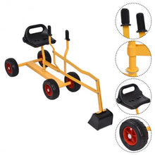 Load image into Gallery viewer, Heavy Duty Kid Ride-on 4-Wheel Excavator Sand Digger
