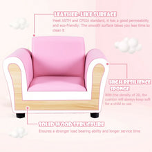 Load image into Gallery viewer, Kids Single Armrest Couch Sofa with Ottoman
