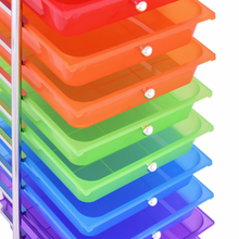 Load image into Gallery viewer, 10 Drawers Rolling Metal Storage Cart
