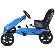 Load image into Gallery viewer, Outdoor Kids 4 Wheel Pedal Powered Riding Kart Car-Navy
