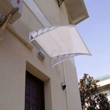 Load image into Gallery viewer, 40&quot; x 40&quot; Outdoor Polycarbonate Front Door Window Awning Canopy-Gray
